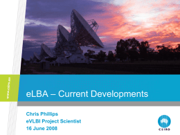 e-LBA - Current developments