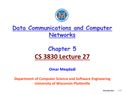 Lecture 27 - University of Wisconsin