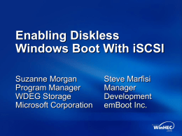 Enabling Diskless Windows Boot With iSCSI