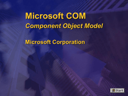Microsoft COM Component Object Model Joe Maloney Group