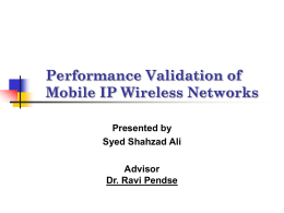 Mobile IP - OoCities