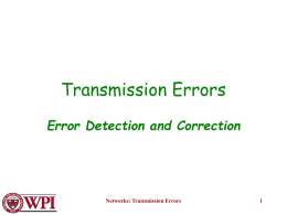Transmission Errors