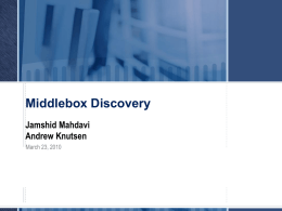Middlebox Discovery
