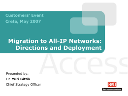 Migration to All-IP Networks CE2007
