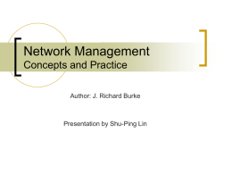 Network Management Concepts and Practice