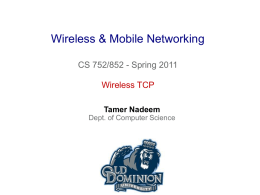 Wireless TCP - ODU Computer Science