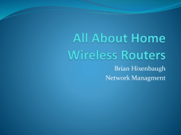 All About Home Wireless Routers