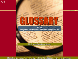 glossary - Index of