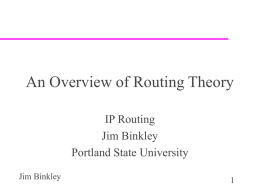 routing concepts and theory
