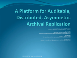 A Platform for Auditable, Distributed, Asymmetric - Data-PASS