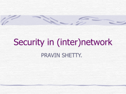 Authentication Key - Pravin Shetty > Resume