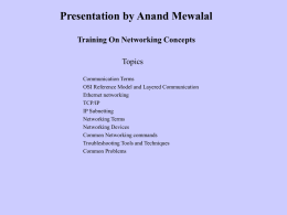 Networking Essentials - Home :: Anand Mewalal