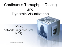 Throughput Testing with NDT