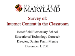 - Educational Technology Policy, Research and Outreach