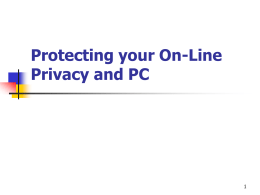 OnLinePrivacy - Cal State LA