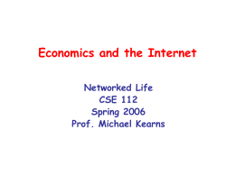 Economics and the Internet