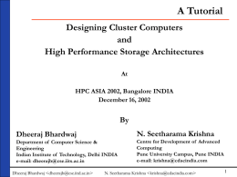 STORAGE - Part - III - Department of Computer Science and