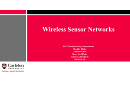 Wireless Sensor Networks - Systems and Computer Engineering