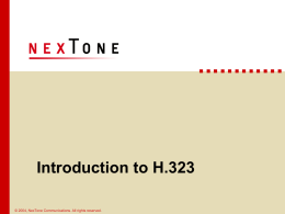 Introduction to H.323