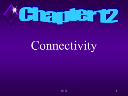 Ch 12 Connectivity - Cisco Networking Academy