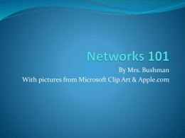 Networks 101 - SharpSchool