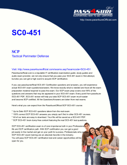 SC0-451 SCP - Officialcerts