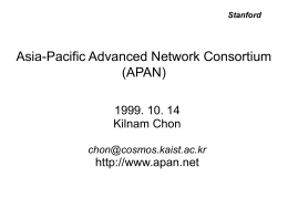 Asia-Pacific Advanced Network Consortium (APAN) - US