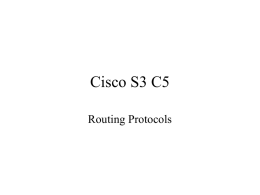 CiscoS3C5 - YSU Computer Science & Information Systems
