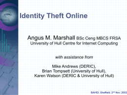 Identity Theft Presentation