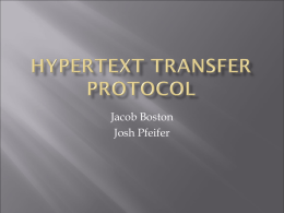 HyperText Transfer Protocol