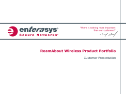 RoamAbout Wireless Access Points