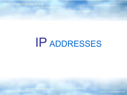 IPaddresses