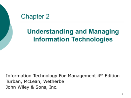 Advanced Management Information Systems