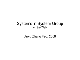 Systems in System Group