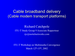 IPCablecom Overview