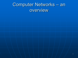 intro to Networking
