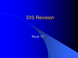 DIS Revision