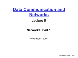 Networks: Part 1