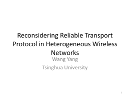 Reconsidering Transport Protocol in Heteregeneous