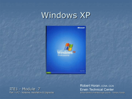 The Windows XP Professional Logon Screen