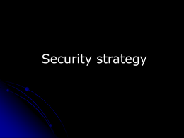 Security strategy