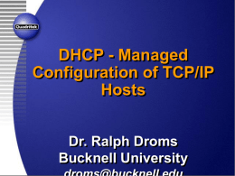Ralph`s DHCP #1a