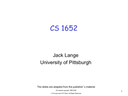 Application Layer 1 - University of Pittsburgh