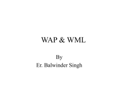 WAP & WML