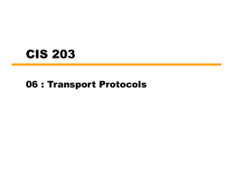 Chapter 06 Transport Protocols