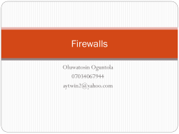 Screened-host firewall