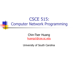 CSCE 790: Computer Network Security