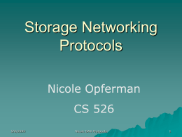 Storage Networking Protocols