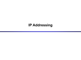 IP address of a network