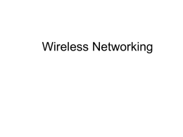 Wireless Networking / Instant Messenging